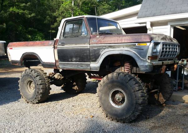 79 ford 21/2 ton 4x4 mud truck NO MOTOR may part out - $4500 (GA)