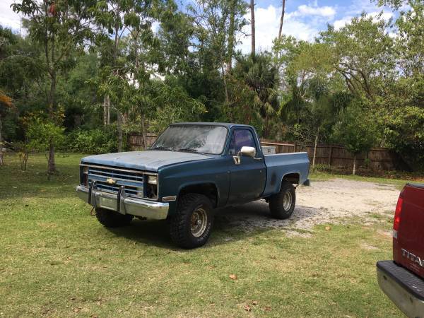 1984 Chevy K10 Mud Truck Project - $2500 (FL)